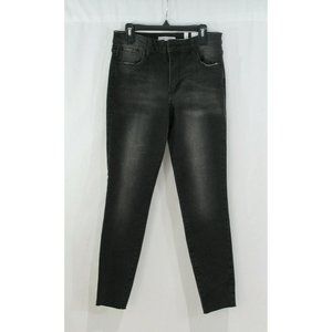 STS Blue Womens Black Wash Ellie Ankle Skinny Jeans Raw Hem 25 NWOT